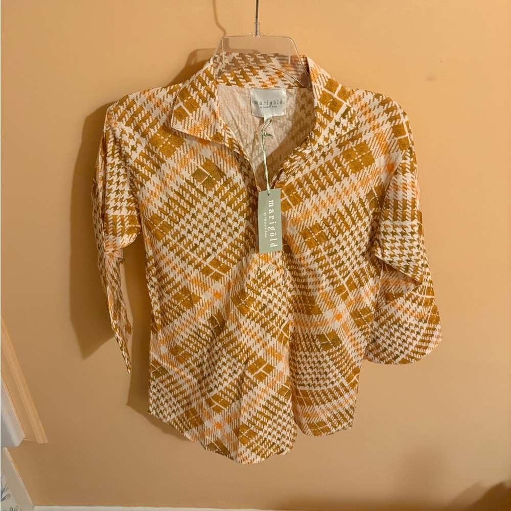 NWT Marigold by Victoria Dunn Skyler Blouse
